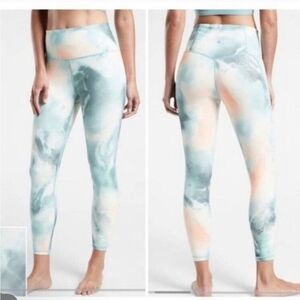 4/$20 Athleta Pastel Swirl High-Waisted Leggings